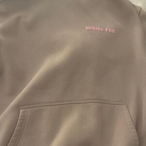 White fox hoodie